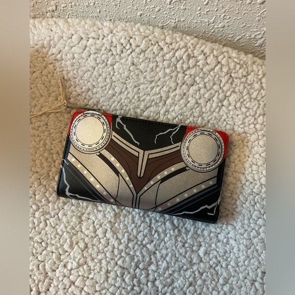 Loungefly Marvel Thor love and thunder glows in dark wallet NWT - Picture 2 of 7